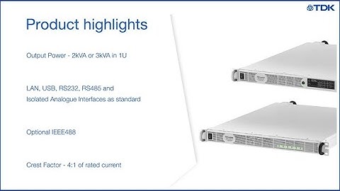 TDK-Lambda GENESYS™ AC Series
