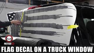 How to install: American Flag Truck Back Window Decal Sticker - Patriot99.com