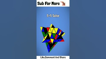 Rubik Cube 5 by 5 Pyraminx Solve only 10 second #shorts #ytshorts