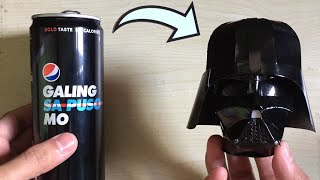 Darth Vader Helmet Using Soda Can