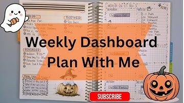 👻 Weekly Dashboard Plan With Me | Erin Condren Daily Duo 🎃