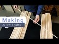 How we make arrow shafts  all steps 