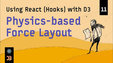 Using React (Hooks) with D3 – [11] Physics-based Force Layout