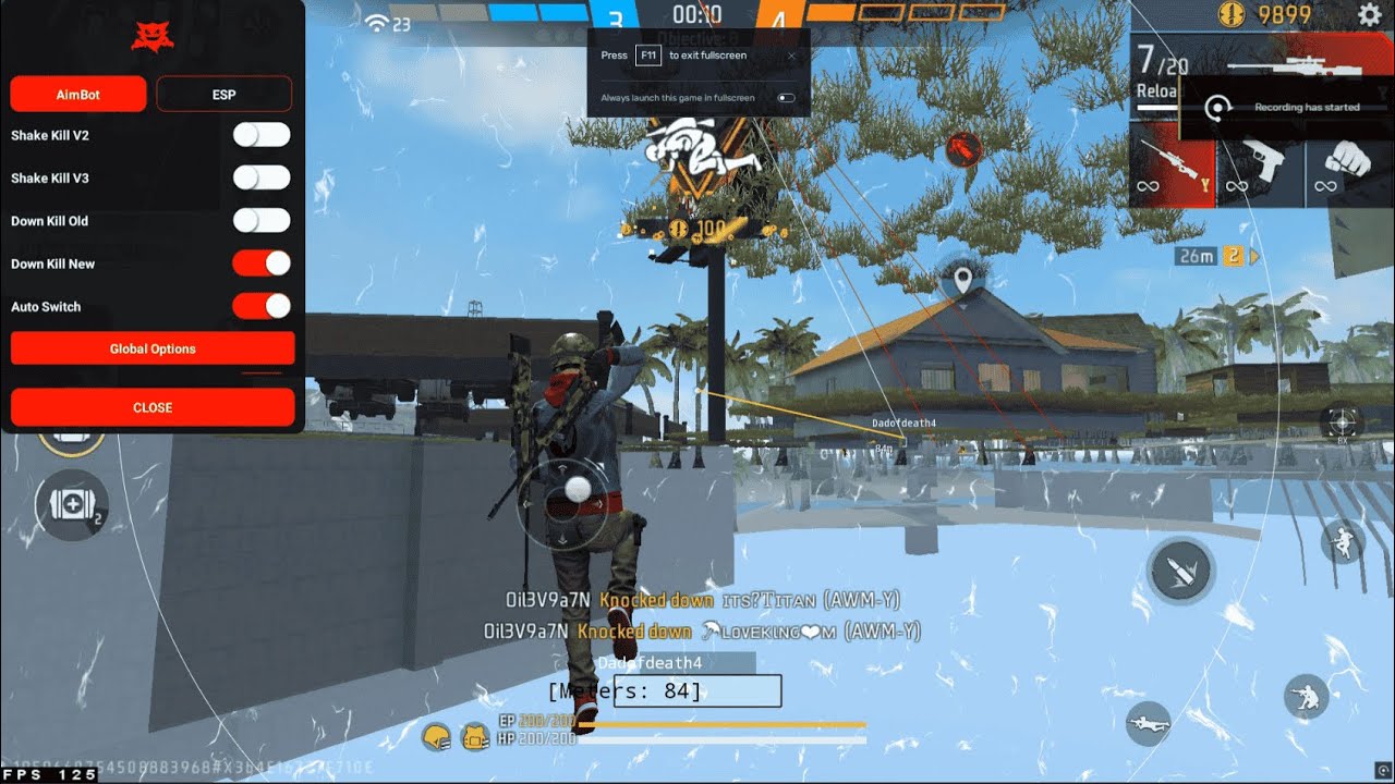 FREE FIRE PC PANEL OB50 🚀 AIM KILL + NEW DOWNKILL 100% ANTIBAN | ALL SERVER SAFE 👺