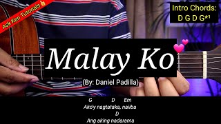 Malay Ko - Daniel Padilla (Easy Chords)😍 | Guitar Tutorial
