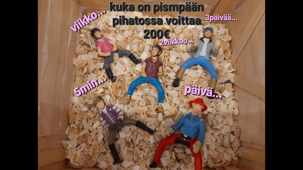 Kuka on pisimpään pihatossa, voittaa 200€