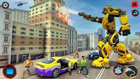 Robot Justice War: Car Jet Transform Game 2023 - Android Gameplay🤖🤖
