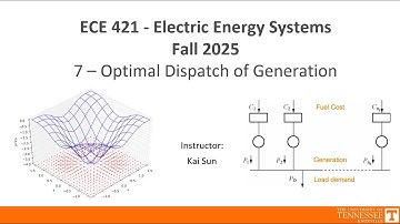 Lec 26: Optimal Dispatch of Generation; Unconstrained Optimization | Electric Energy Systems