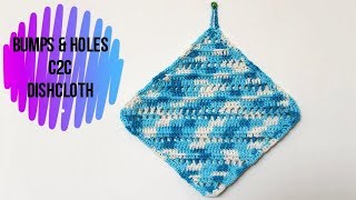 How to Crochet Bumps & Holes C2C Dishcloth by Amira Crafts 865 views 5 years ago 25 minutes