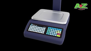 POS scale with receipt printer with free cloud system.