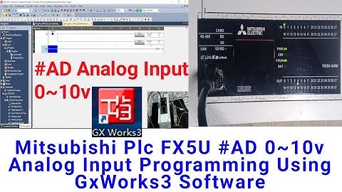 Mitsubishi Plc FX5U #AD 0~10v Analog Input Programming Using GxWorks3 Software