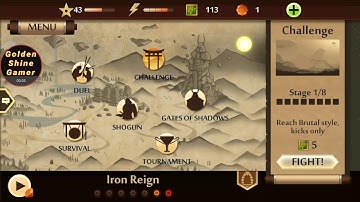 Shadow Fight 2 act 6 challenge 1 interlude