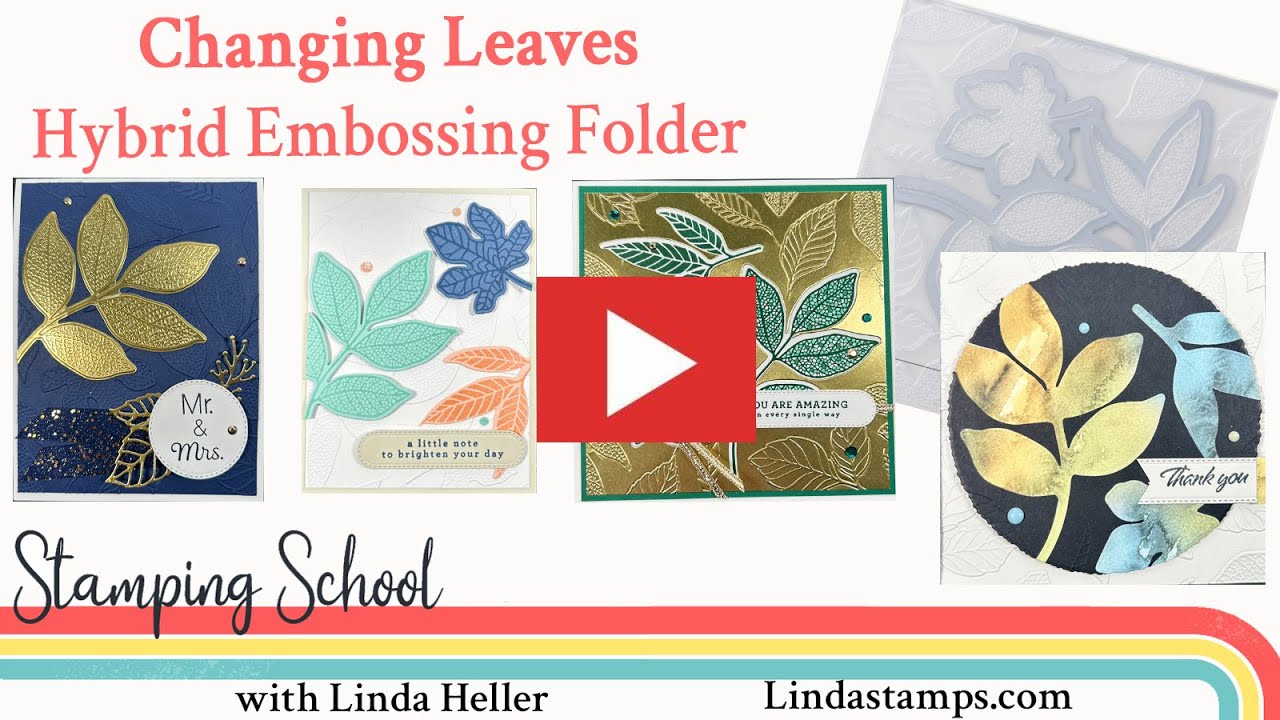Changing Leaves Hybrid Embossing Folder - YouTube
