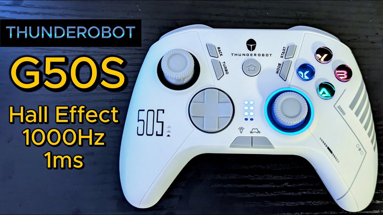 Budget 1ms Hall Effect Gaming Controller Review | Thunderobot G50S ...