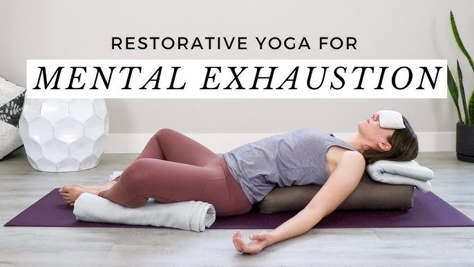 Stress-Free Restorative Yoga With Bolster for Relaxation 20 Minutes 