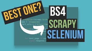 beautifulsoup vs selenium vs scrapy - which tool for web scraping?