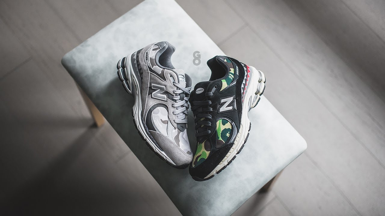 A BATHING APE®︎ × New Balance 2002R New Balance BAPE X 2002R 'Apes Together Strong Grey Camo