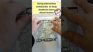 Using interactive notebooks  to help students learn about leaves