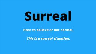 Learn English Vocabulary - Surreal
