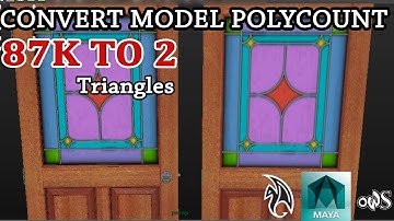 Convert High  to low poly [Maya tutorial]