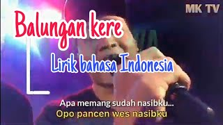Download Lagu BALUNGAN KERE - NDARBOY GENK Lirik bahasa indonesia ... lagune makjleb ning ati MP3