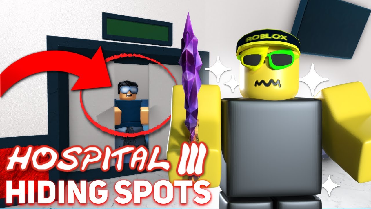 Secret Hiding Spots In New Hospital Map Win Every Time Youtube - roblox murder mystery 2 secret door