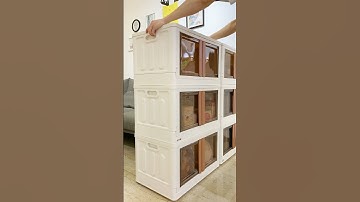 Closet organization ideas small space! Portable storage bins