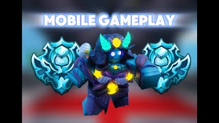 Dominating RANKED as a MOBILE SHELIA JUGG (Roblox Bedwars)