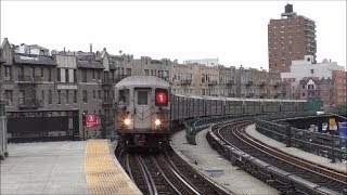 NYC Subway HD 60fps: R62 & R62A 1 Trains @ 168th Street, 181st Street, & Dyckman Street (6/4/17)