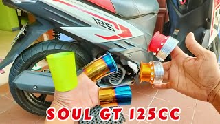 Tes Suara Corong Knalpot Custom Buat Motor Yamaha 125 cc.