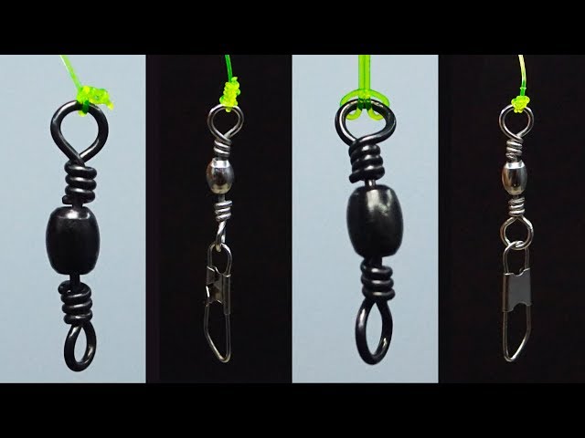 Fishing Knot/How To Tie A Swivel(4 Swivel Knots) 