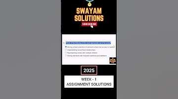 Data Structures and Algorithms Design Week 1 | SWAYAM NPTEL Assignment Solutions | SUBSCRIBE