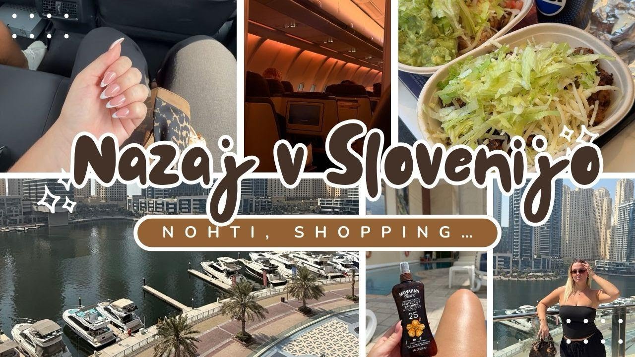 NAZAJ V SLOVENIJO... |nohti💅🏼, shopping🛍️,pakiranje...|