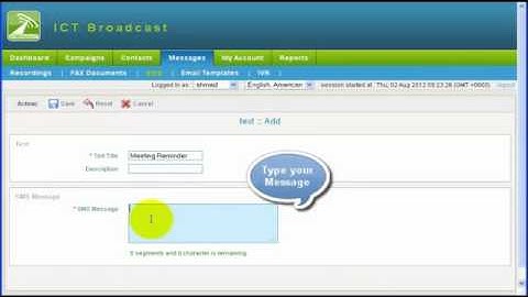 How to create sms campaign in ICTBroadcast