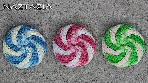 HOW to CROCHET SPIRAL SCRUBBIES - DIY Tutorial Scr...