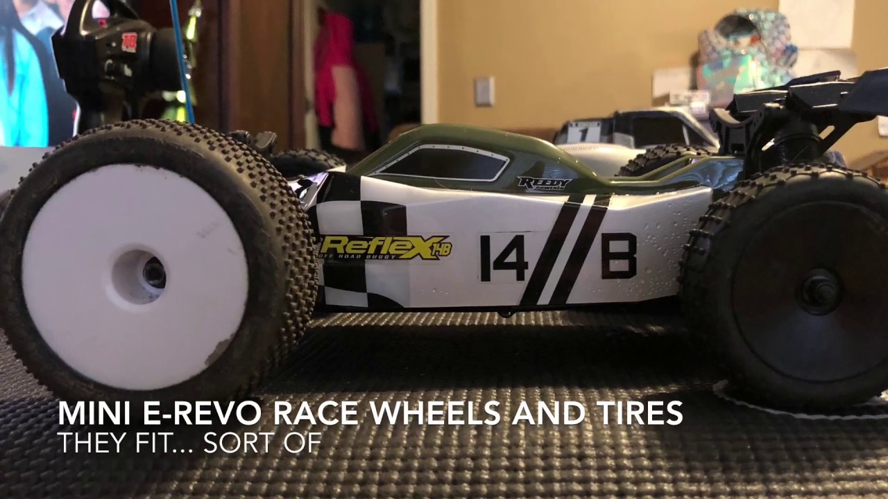Reflex 14b with Mini ERevo wheels and tires YouTube