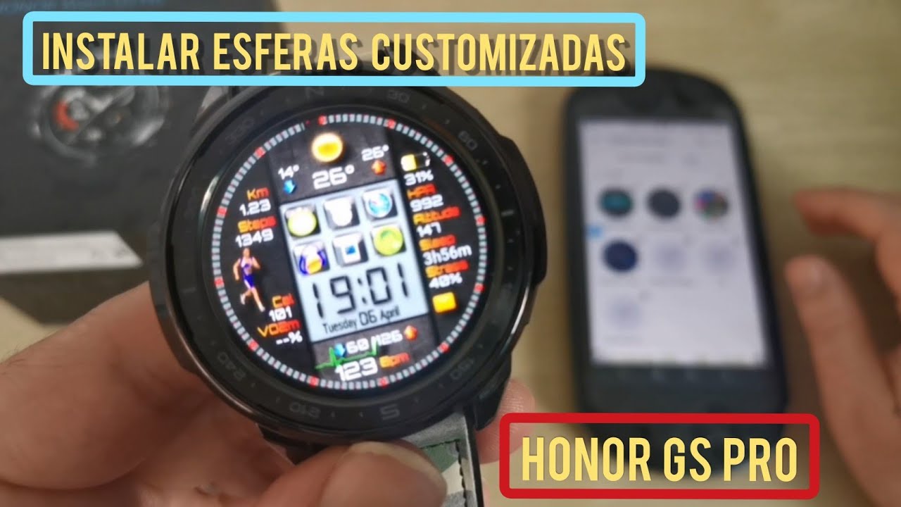 HONOR GS PRO-HUAWEI WATCH GT 2-TUTORIAL INSTALAR ESFERAS  CUSTOMIZADAS-RELOJES HONOR Y HUAWEI-Español - YouTube