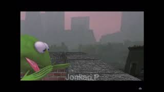 Why did Kermit fall from the roof?