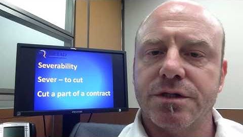 severability / entire agreement