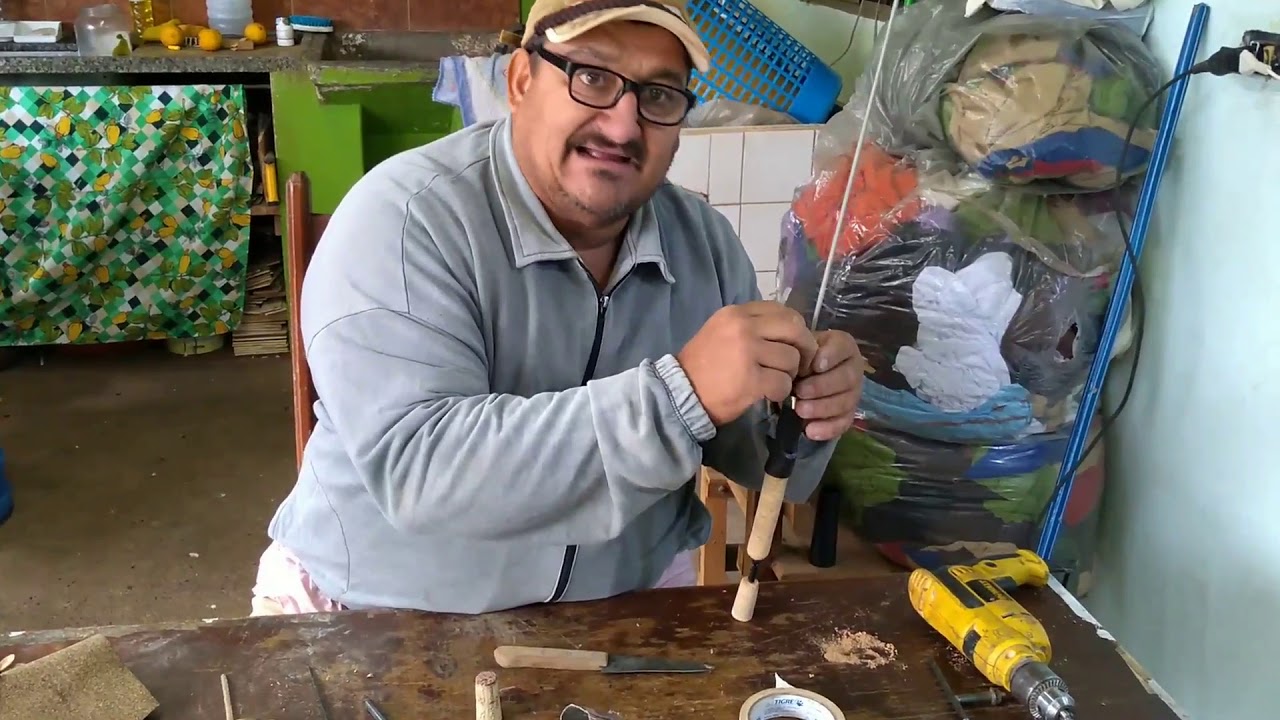 Montagem de vara de pesca modalidade Rodadinha!