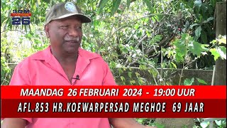 AFL 853 HR KOEWARPERSAD MEGHOE  69 JAAR