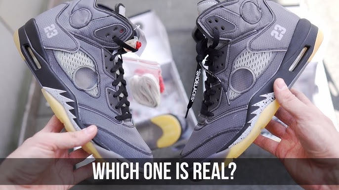 Air Jordan 5 Off White Muslin real Vs fake Pt.3 