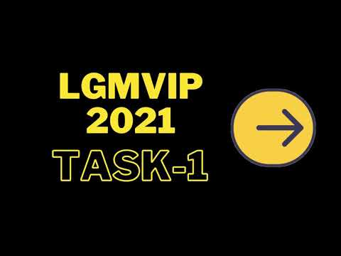 LGMViP  task-1 -Web Page Design #LGMVIP2021