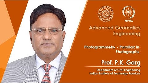 Lecture 09: Photogrammetry - Parallax in Photographs