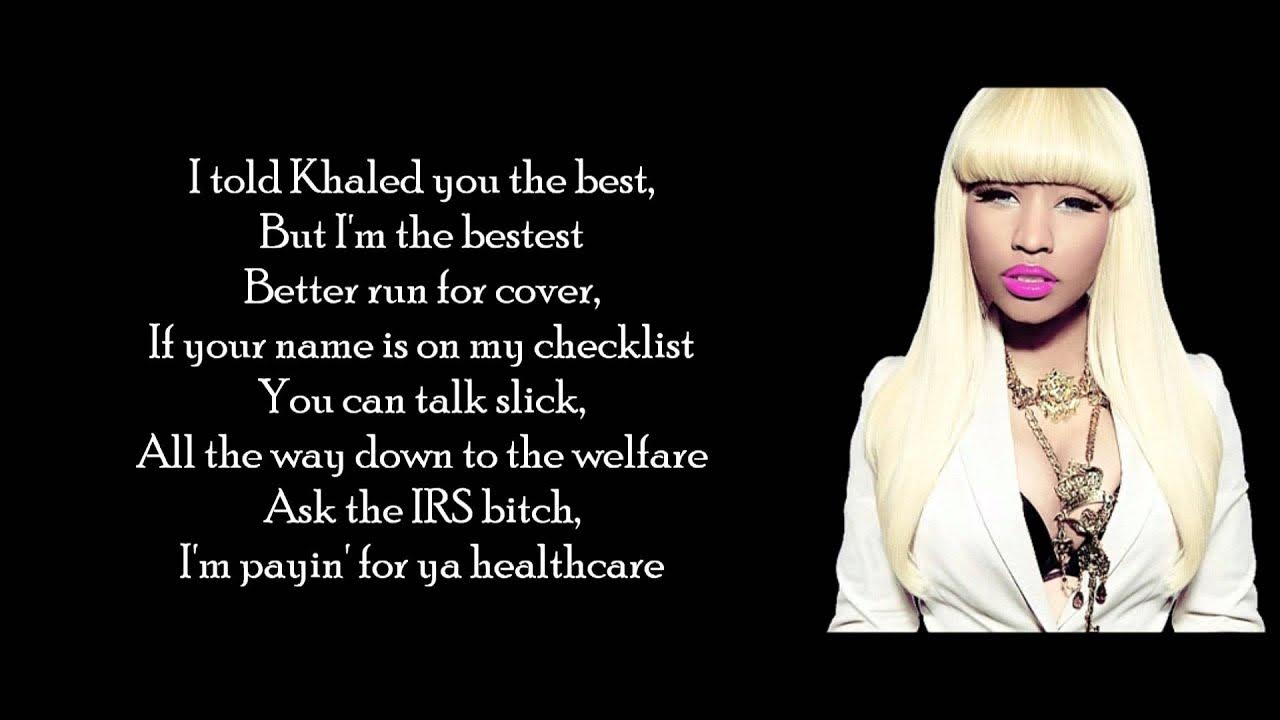 All I Do Is Win Lyrics Clean Nicki Minaj - All I Do is Win Verse Lyrics Video - YouTube