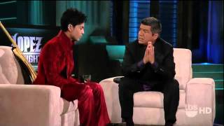 Prince on George Lopez’s show.