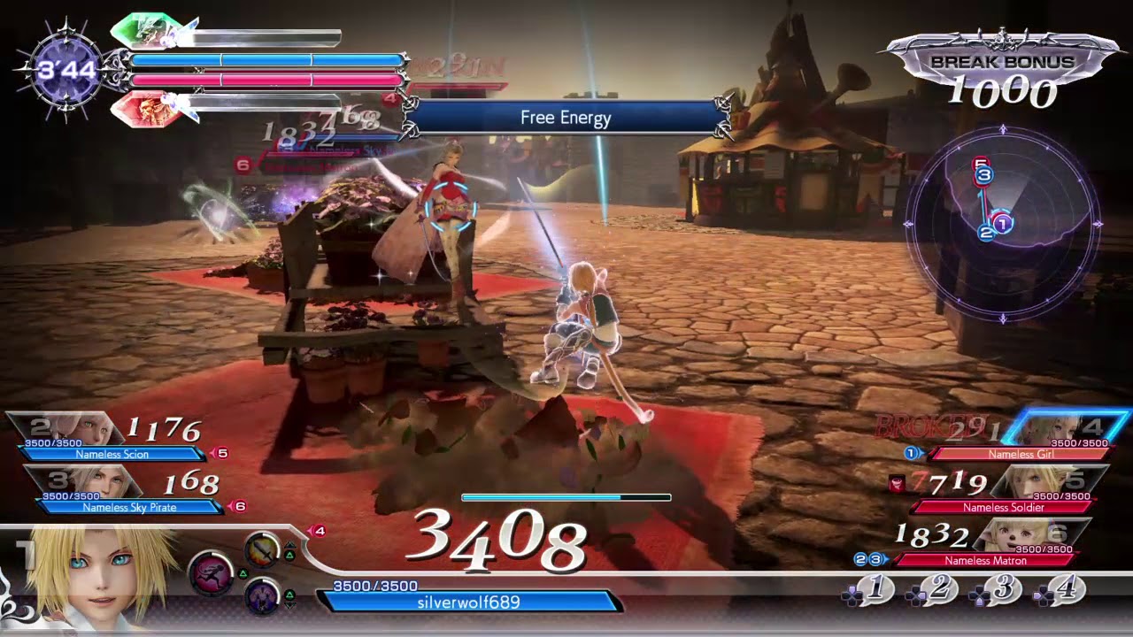 Zidane vs AI Gameplay DISSIDIA FINAL FANTASY NT Closed Beta Test - YouTube