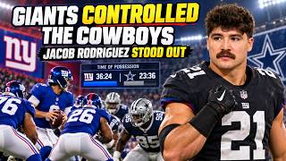 How the Giants Controlled the Cowboys—and Why Jacob Rodriguez Stood Out 🏈🔥