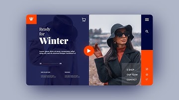 UI Design - Modern Women Fashion Website Design 2021 Concept - Adobe Photoshop