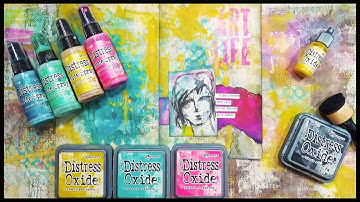 Distress Oxide Inks | Art Journal Pages